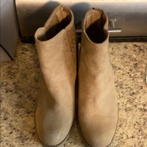Light brown ankle boots